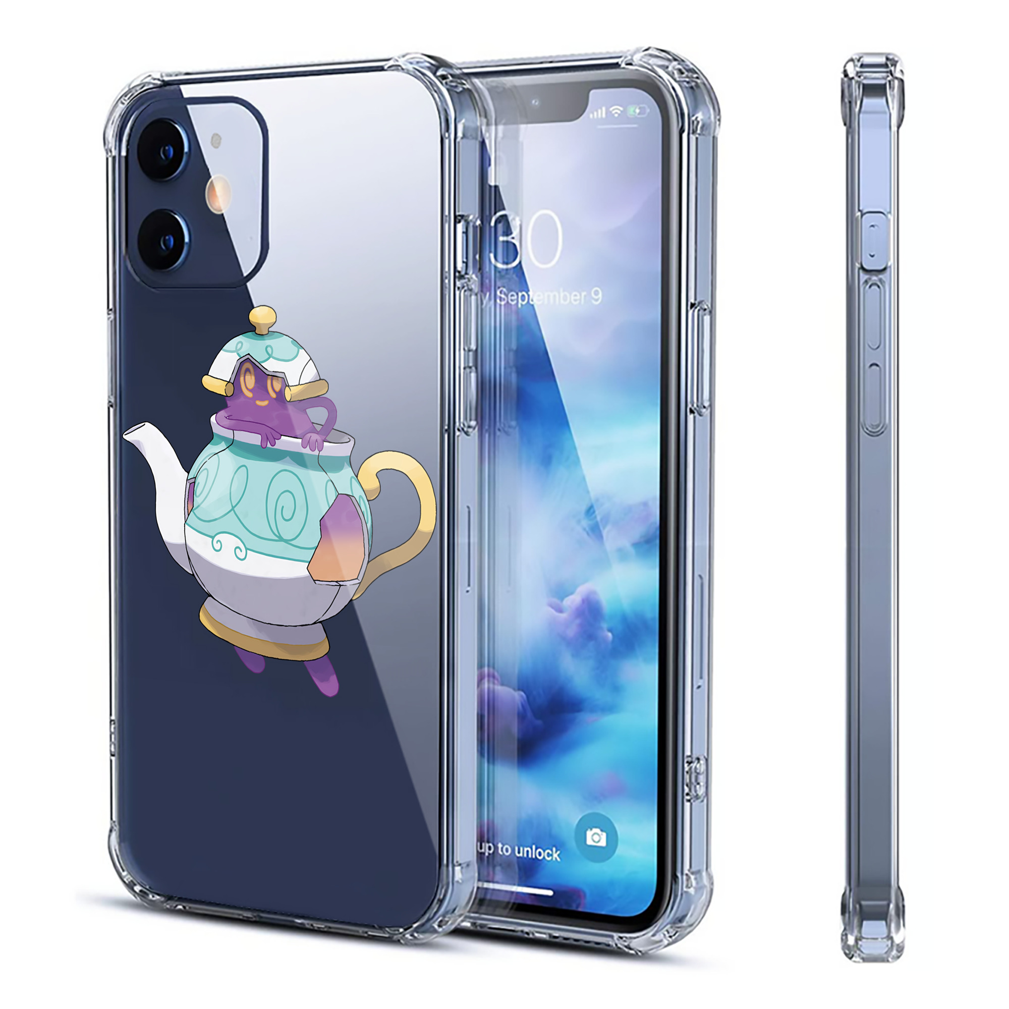 （画像用） ポケットモンスター Pokémon 【iPhone 12シリーズ対応】透明スマホケース（クリアソフトケース）